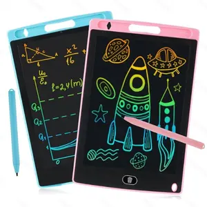 Writing pad, drawing writing pad, erasable doodle board, doodle drawing board, LCD Writing Tablet, Digital Writing Tablet, available in 8.5-inch and 8.2-inch sizes, replaceable button battery