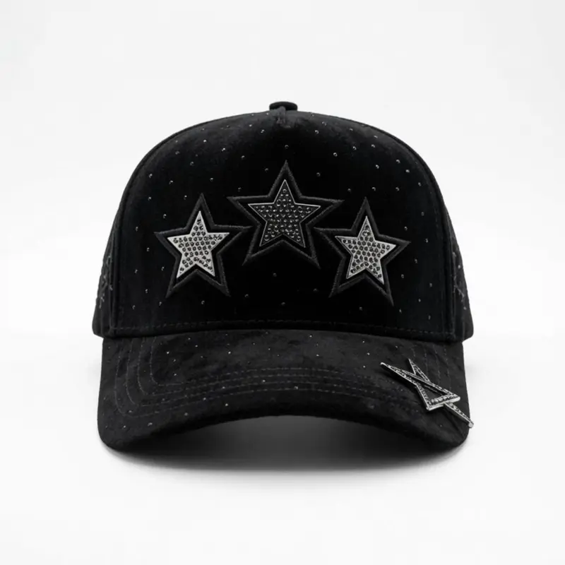 3 STARS BLK BIGG BOSS HAT