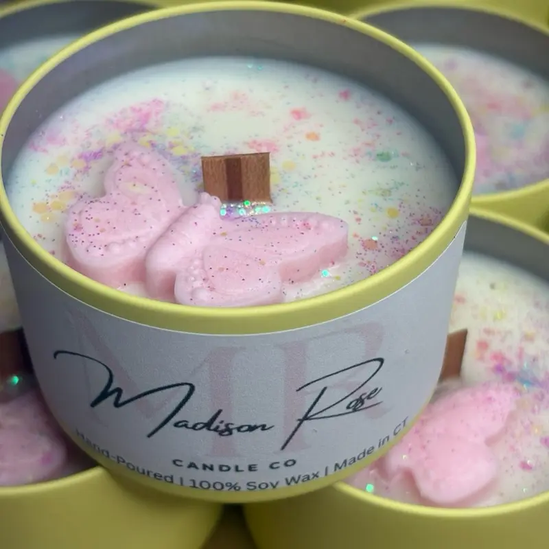 Easter Limited Edition Spring Fling Candle - Scented with Jasmine, Honeysuckle, and Pear - Hand Poured 100% Soy Wax Jar