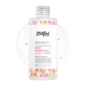 Millford Deep Hydrating Daily Toner 6.76 fl oz (200 ml) - pH-Balancing, Alcohol-Free & Fragrance-Free Toner with Panthenol (Vitamin B5) & Betaine to Strengthen Moisture Barrier, Korean Skincare