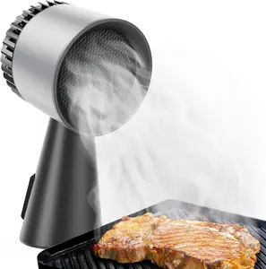 OMNIRA Portable Range Hood, Desktop Portable Kitchen Exhaust Fan, Detachable Aluminum Grease Filter, Large Oil Collection Cup, Low Noise, 3 Speed Portable Exhaust Fan for Cooking, Indoor Hot Pot, and BBQ