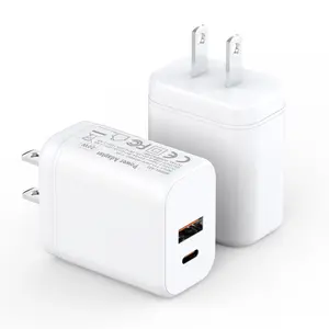 2 Pack USB C Charger Block, Dual Port Type C Wall Charger Fast Charging 20W Power Adapter Cube for iPhone 16/15/14/14 Pro/13/,iPad, Samsung, More