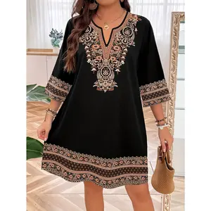 Print Dress for Women - Polyester, Machine Washable, All Seasons