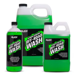 Slick Products Hybrid-Ceramic Off-Road Wash – Super Concentrated Thick Foaming Car Wash Soap with Hybrid-Ceramic Formula for Dirt Bikes ATV UTV Trucks Jeeps and More – Foam Cannon Ready - 32 oz.