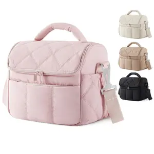 Portable Outdoor Lunch Bag, Insulated Lunch Tote Bag for Daily Work Commute