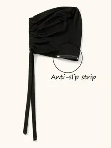 High Elastic Anti-Slip Hijab Cap, Adjustable Sleep Hat, Quick-Release Lace-Up Design, Soft Material, Muslim Inner Liner Accessory