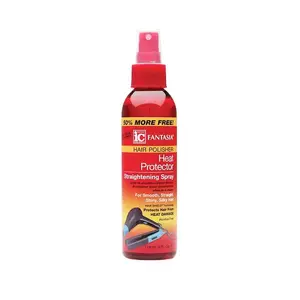 Fantasia IC Hair Polisher Heat Protector Straightening Spray, 6 oz Silky Unisex Aloe Moisture Haircare Gel