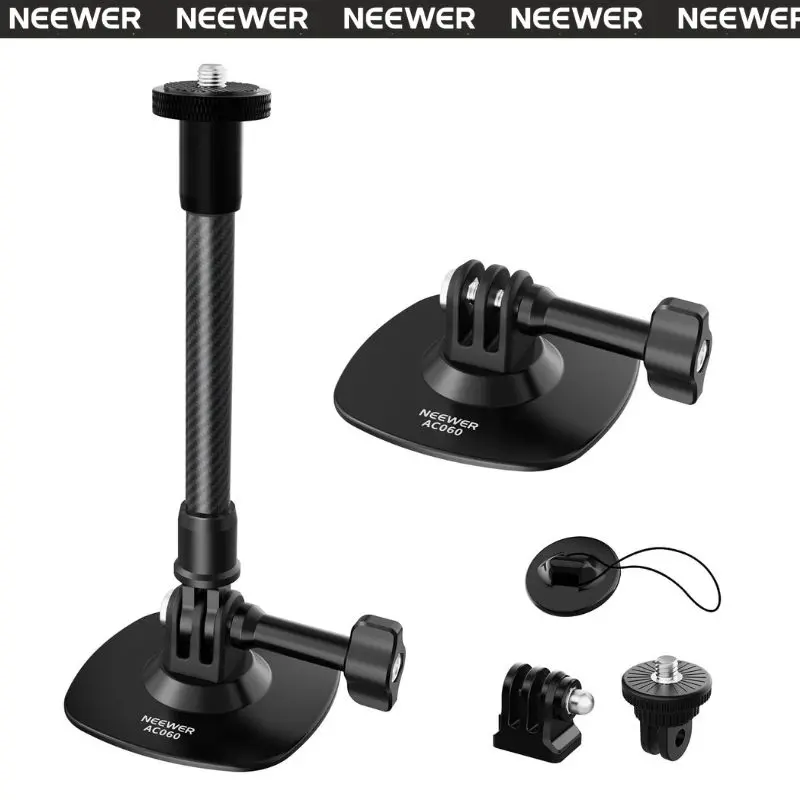 NEEWER AC060 Flexible Helmet Mount for Action Camera, Adjustable Helmet Strap Mount for DJI Osmo Action & Other Action Cameras, Ideal for POV Recording, Cycling & Outdoor Sports tiktokshopbacktoschool