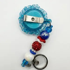 Badge Reels, Durable Retractable ID Badge Holders for Computers & Office Stationery Supplies