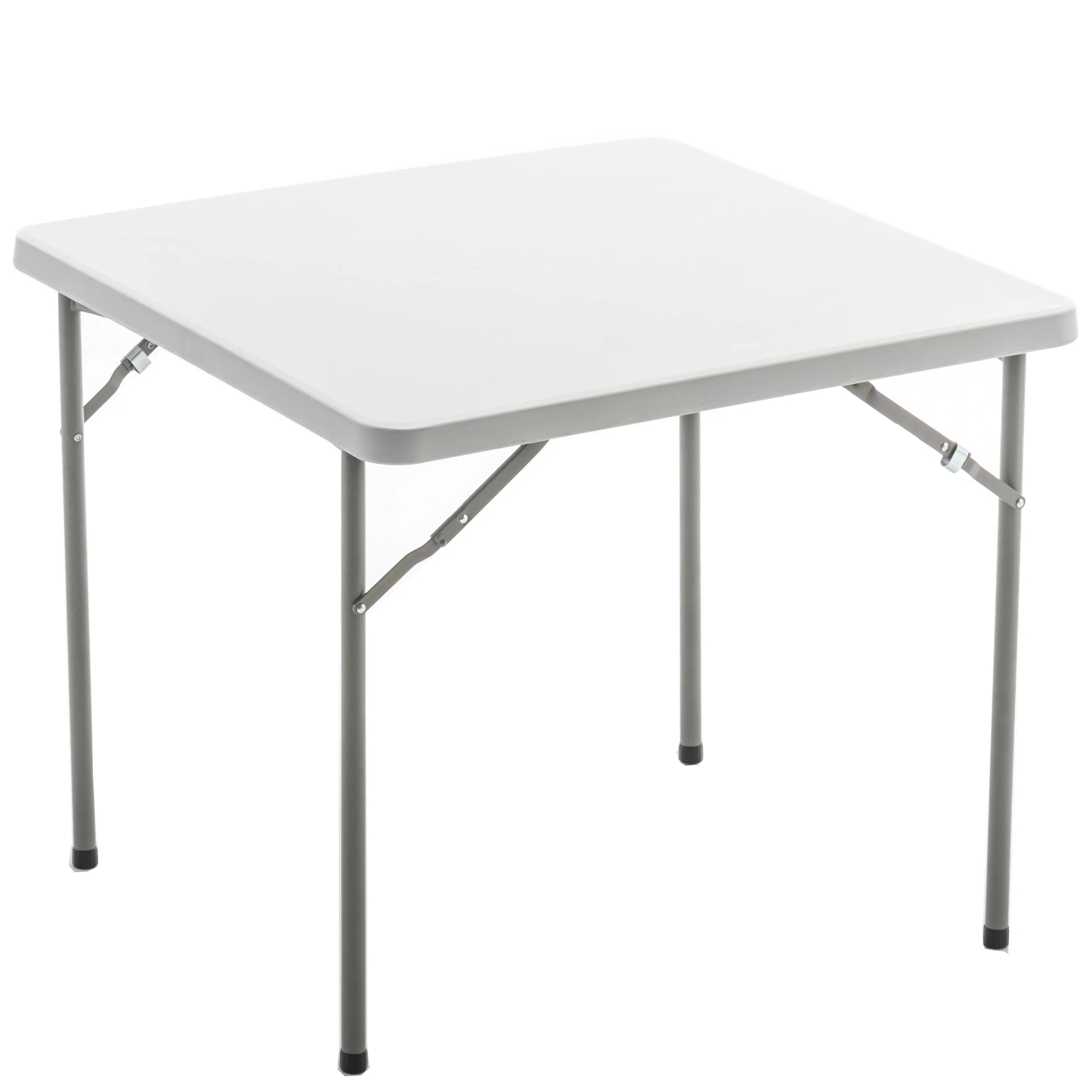 BTEXPERT 34" Square White Granite Plastic Folding Outdoor Dining Table - Portable Lightweight for Beach, Picnic, Home Indoor/Outdoor Gatherings, Party Card Games, Folding Beach Table, Picnic Folding Table