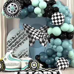Race Car Theme Balloon Arch Kit, Mixed Color Balloon Set, Balloon Garland Arch Kit for Birthday Graduation Party Decoration, Balloon Decorations Kit, Balloon Arch Backdrop, Party Balloons Decorations
