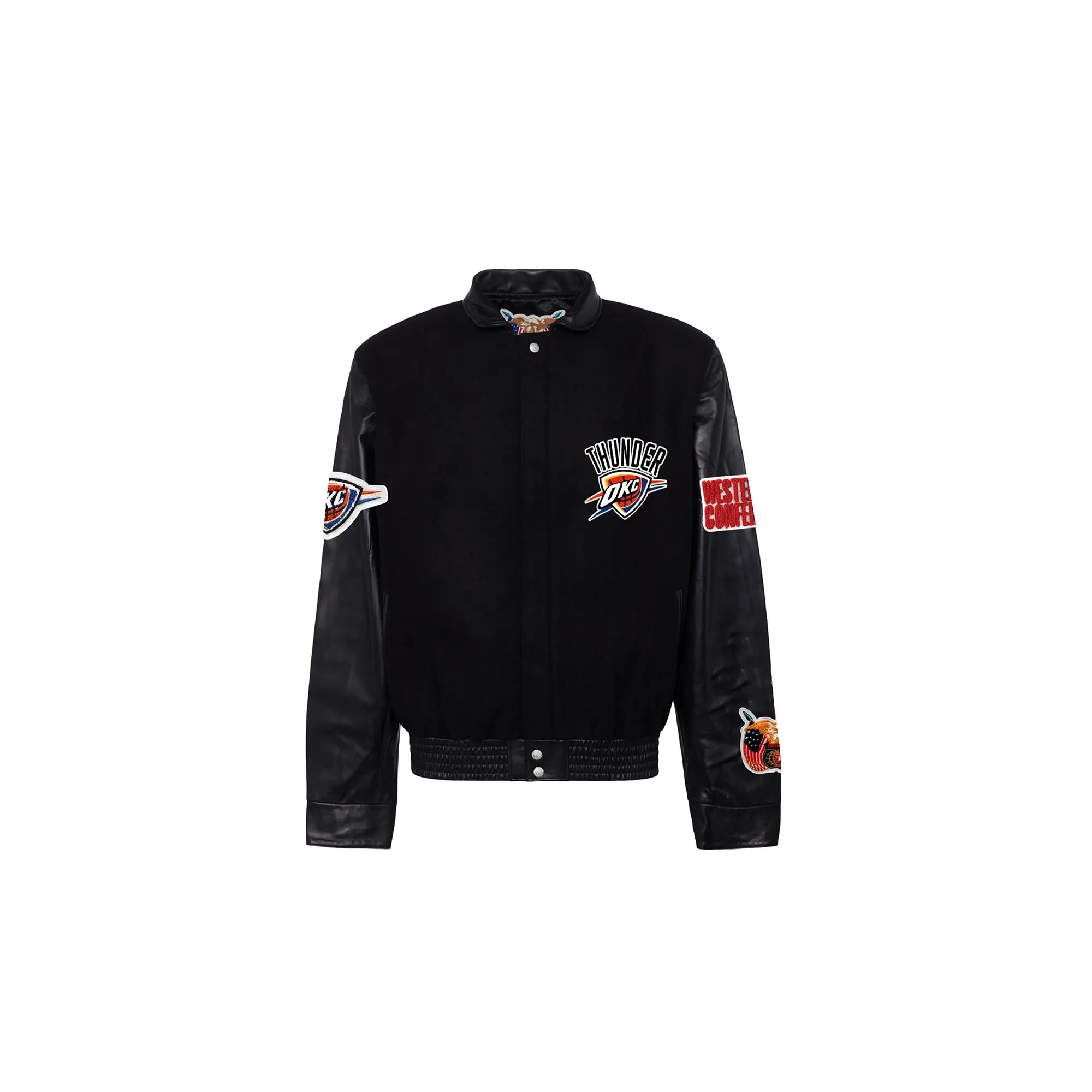 Oklahoma City Thunder Wool & Leather Varsity Jacket "Black" NBA OKL THU 105