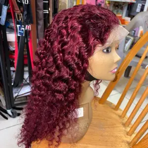 Vibrant Red Wig with Loose-Curly Texture - Adjustable Length & Color - Suitable for Any Occasion