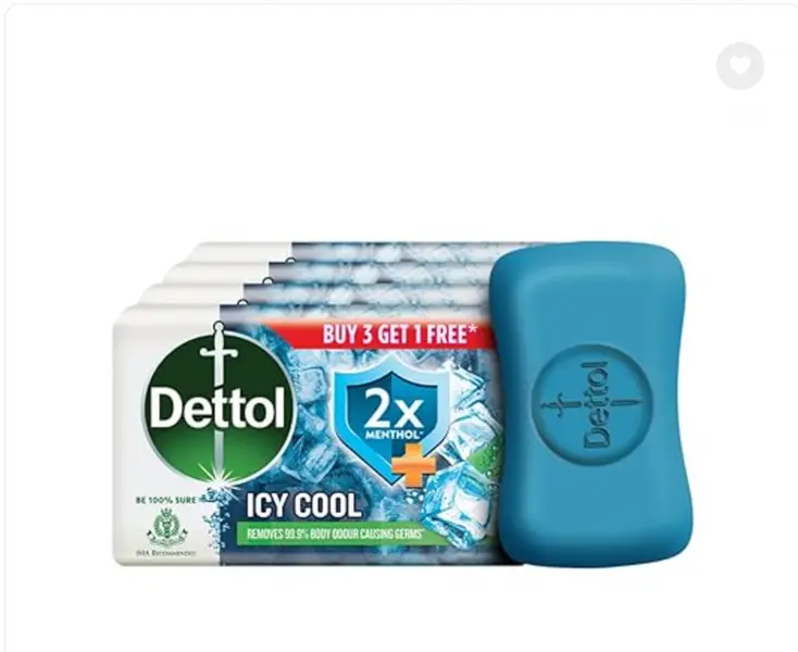 Dettol Antibacterial Body Care Soap - Cool Scent, Moisturizing Hydrating, 100g Each, Pack of 6 (Package May Vary)