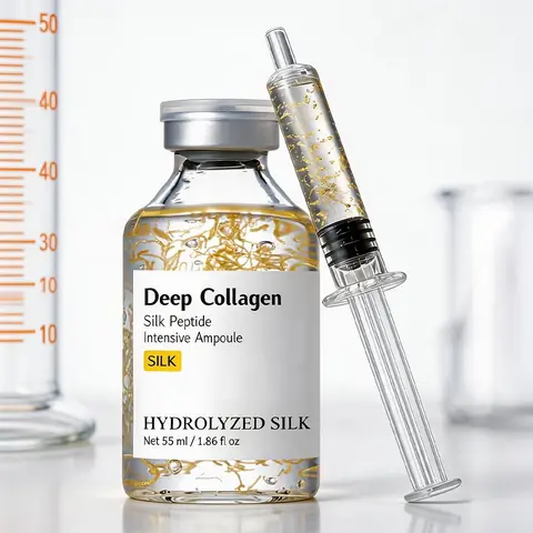 55ml Collagen Peptide Ampoule Serum, Firming Anti-Wrinkle Deep-Hydration Nourishing Moisturizing Soothing Essence, Skincare Essential Collagen Peptides Serum