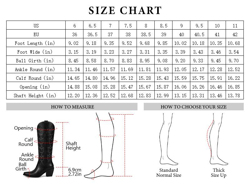 Wetkiss Tulip Embroidered Western Knee High Boots,Premium Durable Upper, 2.72in Block Heel,Retro Red/Brown/Black,All-Season Comfort for Women,Casual Style ,Women's Shoes,Women's Boots #TikTokShopSpringGlowUp