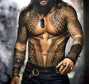 Aquaman Temporary Tattoos for Cosplayers Custom Made