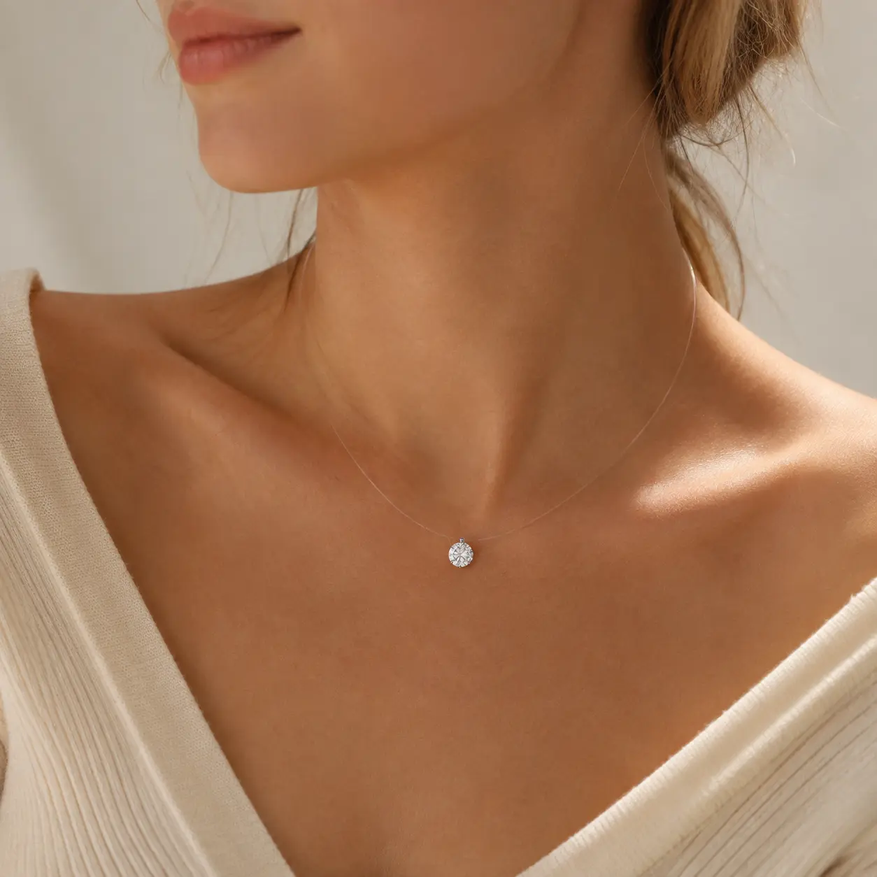 Silver Fish-Shaped Pendant Necklace with Large Sparkling Diamond 39cm Chain 5cm Extender Adjustable Elegant Durable Design for Daily Wear Heart Rate Couples Bracelet Set yellow