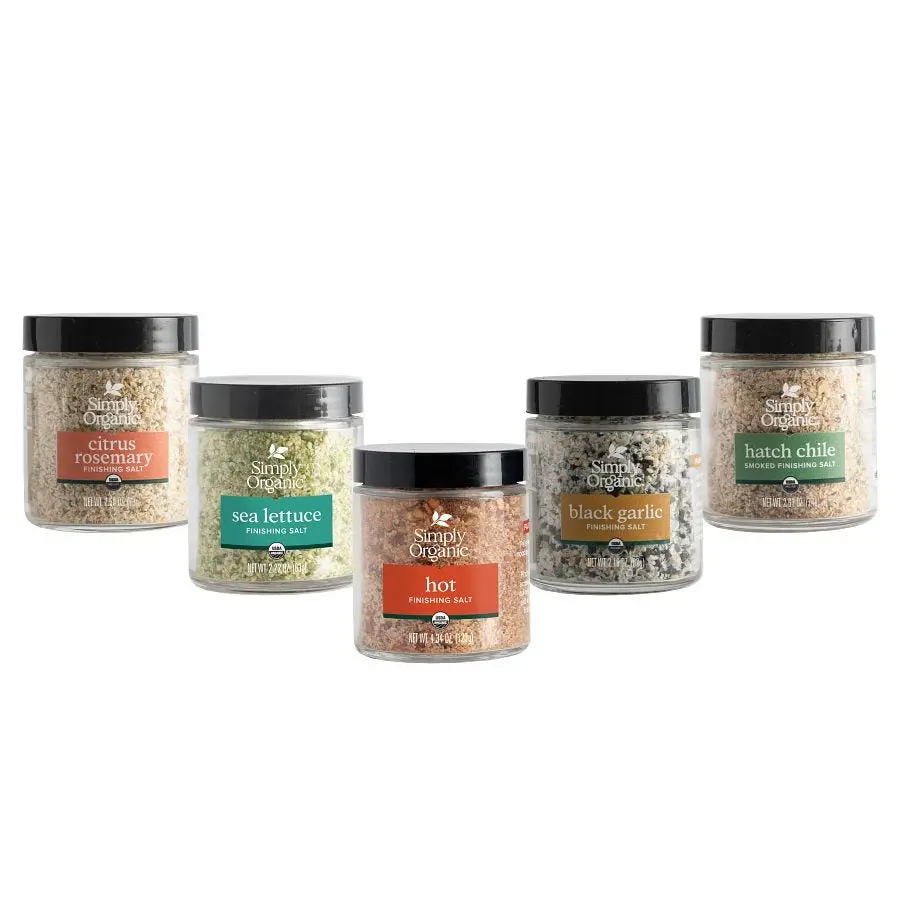 Simply Organic Finishing Salt Collection