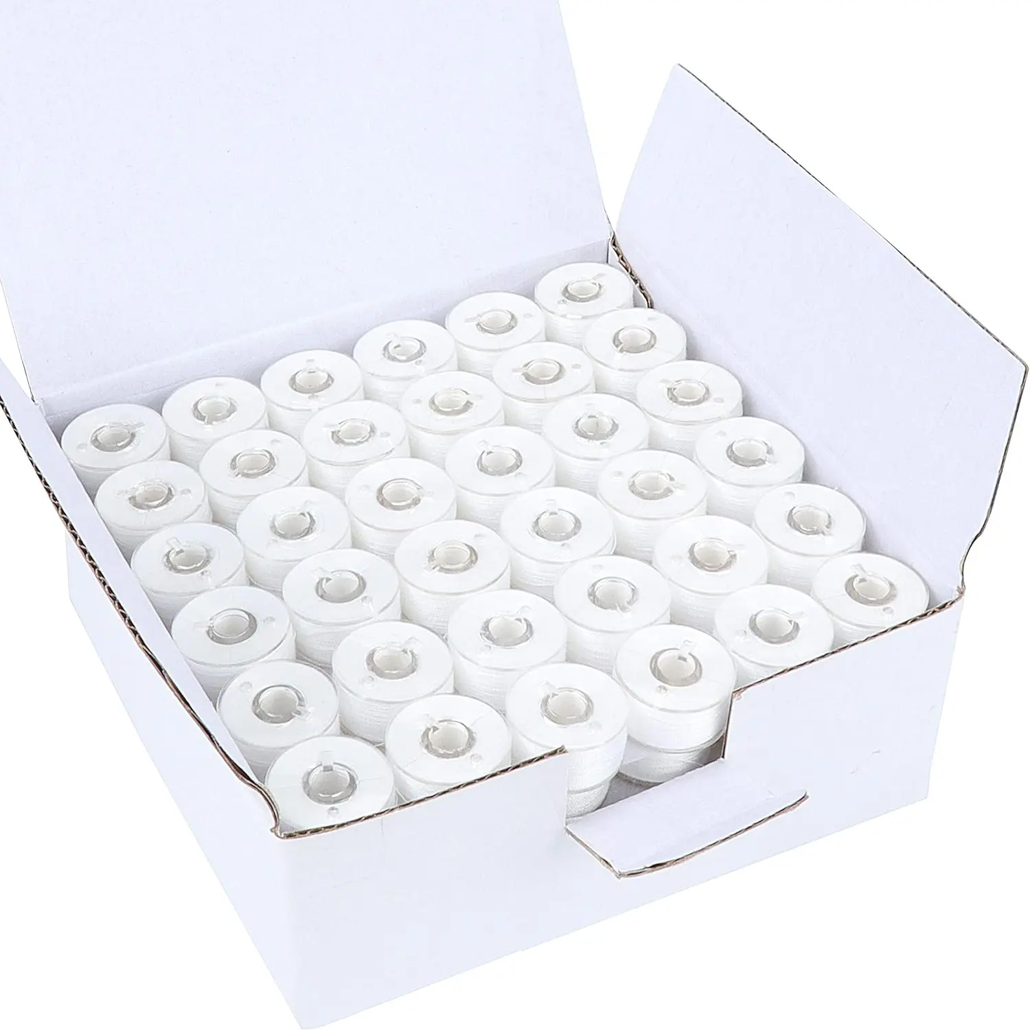 Newbrothread Prewound Bobbin Thread (90WT) Plastic Size A SA156 for Embroidery and Sewing Machine Cottonized Soft Feel Polyester Thread Sewing Thread DIY Sewing for Beginners, TikTokShopDealsforYouDays, Summersale