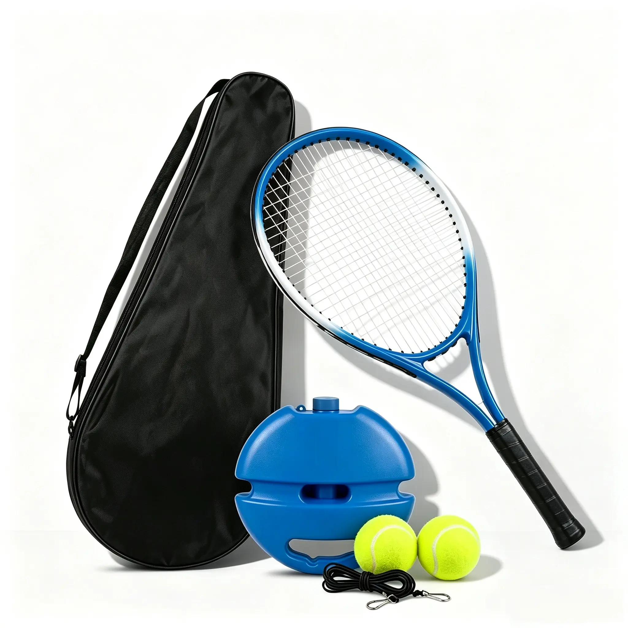 Tennis Trainer Rebound Ball with High-ElasticCord & Pre-Strung Racket for Solo Play Tennis Racket Recreational Adult city racquet shop rebounder paddle