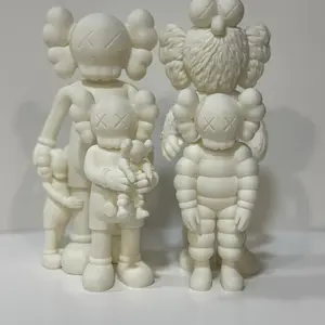Kaws Family White 10” Home Decor Unique Artistic Sculpture for Modern Home Decor Collectible Art Piece 10” Tall Contemporary Interiors