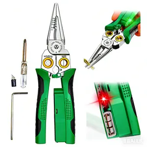 Multifunctional Needle-Nose Wire Stripper | Professional Electrician Tool for Wire Stripping, Twisting & Splitting