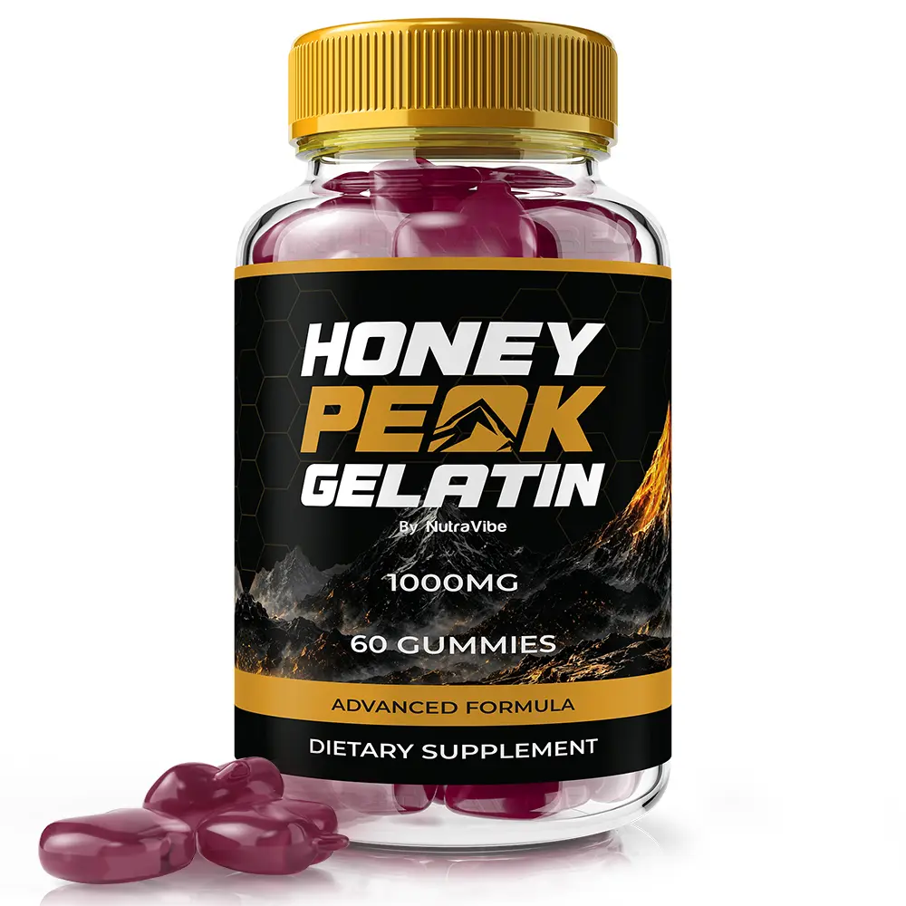Honey Peak Gelatin Gummies - Advanced Formula Gummies with Natural Ingredients for Health & Wellness