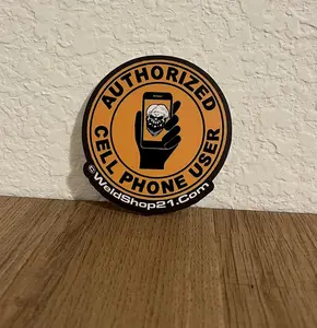 Authorized Cell Phone User Sticker