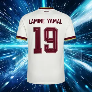 2026 Spain Home And Away Red And White 19# Lamine Yamal 20# Pedri Short And Long Sleeve Soccer Jersey Fans Version
