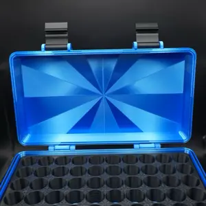 "Sapphire Soul" Edition 3ml Peptide Storage Container - Secure & Stylish Protection Vial Organizer for Peptides & GLP-1s - 3D Printed Blue Design