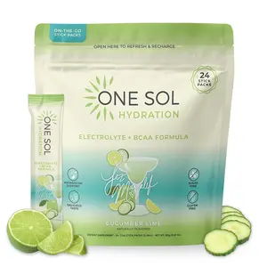 One Sol Hydration - On The Goal Lean Hydration + Electrolytes, BCAA's, and Metabolyte Booster - Agua Fresca Cucumber Lime Flavor ft. Jazmin Margalef
