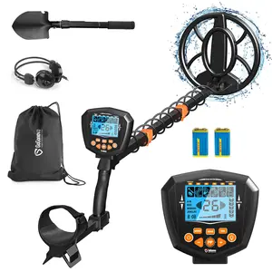10-OFF! GoGonova Waterproof Metal Detector for Adults,  Professional Higher Accuracy Gold Detector with LCD Display, 6 Mode, Advanced DSP Chip 10" Coil, 39.3'' to 59.3" Adjustable