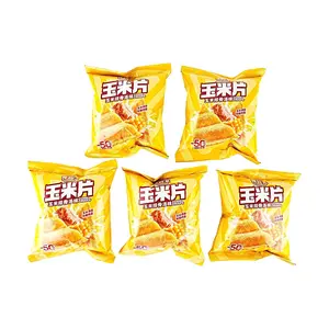 Food Laboratory Wave Corn Chips, Rib Soup Flavor, 20g x 5 Packs - 50% Less Fat, Savory & Crispy Snack