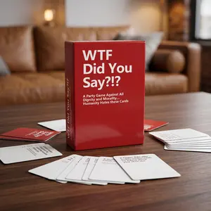 WTF Did You Say Funny Adult Party Card Game for Game Night Viral Social Icebreaker for Friends and Groups Hilarious Tabletop Game for Camping Trips Outdoor Hangouts Birthday Gift Ideas Trending Interactive Card Deck Entertainment Essentials