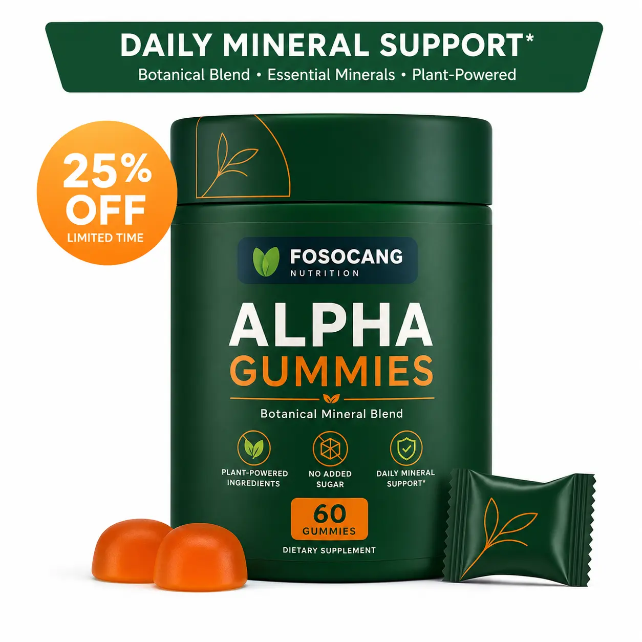FoSoCang Alpha 10-in-1 Shilajit Gummies 4000 mg | New Year New Me Edition | Start 2026 Strong | Energy, Stamina & Focus | Zero Sugar | KSM-66 Ashwagandha, Tongkat Ali, Maca | Vegan | 60 Count | Transform Your Health Goals/Vitamin,Healthcare,Dietary