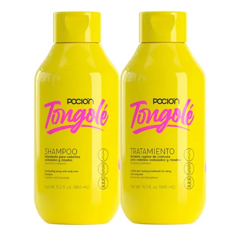 La Poción - Tongole Curly Haircare Shampoo and Conditioner Set - Gentle Hydrating Nourishing Cleanser for Adults, Anti-Frizz Definer, Hair Repairer, Growth Support, Eco-Friendly Lightweight Smooth Formula