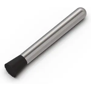 Ohtomber 8" Muddler for Cocktails, Stainless Steel Cocktail Muddler Bartender Accessories, Lemon Smasher Drink Muddlers for Home Kitchen Bar Tools, Bar Muddler Ice Crusher for Mojitos Fruit Drinks Ohtomber