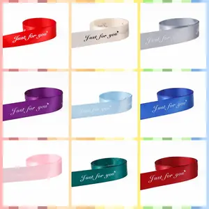 10 Yard Polyester Ribbon Roll, Just for You Signage, Ideal for Handmade Crafts, Festive Decorations, Decor Gifts & Gift Wrapping Supplies, Multiple Colors Available