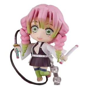 Q Version Clay Figure Demon Slayer Honey Love Column Hand Model, Time Translucent No One Rora Column Anime Collectible Figurine