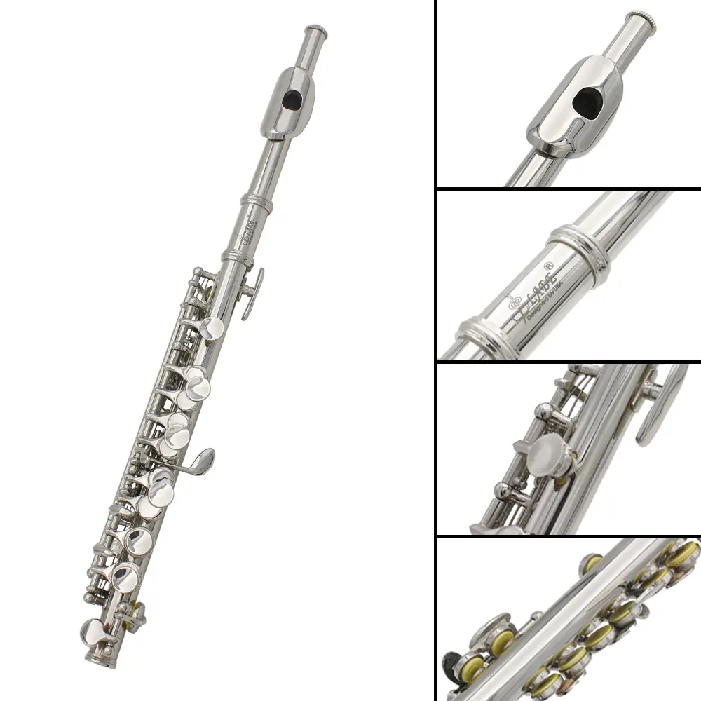 Professional C Key Flute, High-Quality Brass Material, 16-Hole E Key Design, Ideal for Musicians & Enthusiasts, Durable Musical Instrument