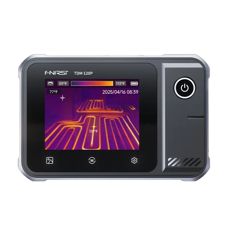 FNIRSI TDM-120P/TDM-120 Thermal Testing Temperature Tester, 120x90 Resolution, -20°C~400°C Range, 2.8" LCD Touch Screen, Portable Measuring Tool with Full Multimeter Functions, -20°~400°C