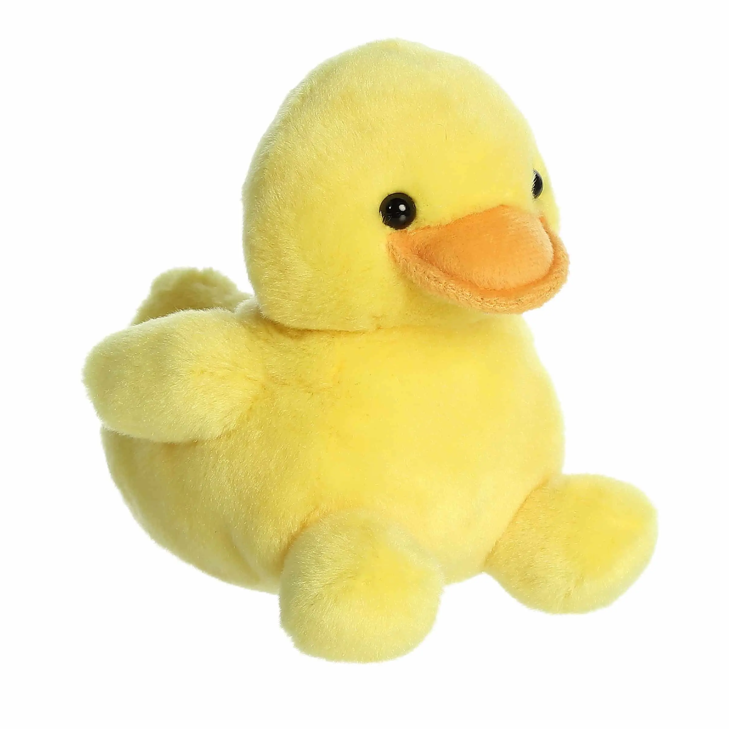Aurora Adorable Palm Pals Tubby Rubber Ducky Stuffed Animal - Fun Collectible Plush for Kids and Adult Collectors - Perfect for Decorating Rooms and Birthday Gifts - Yellow 5 Inches
