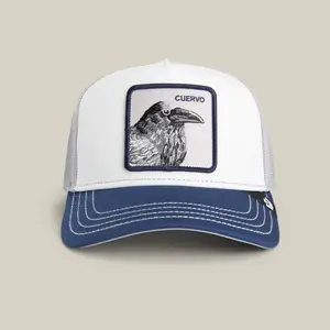 Goorin Tricolor Raven Trucker Hat, MULTI COLOR, One Size, Unisex