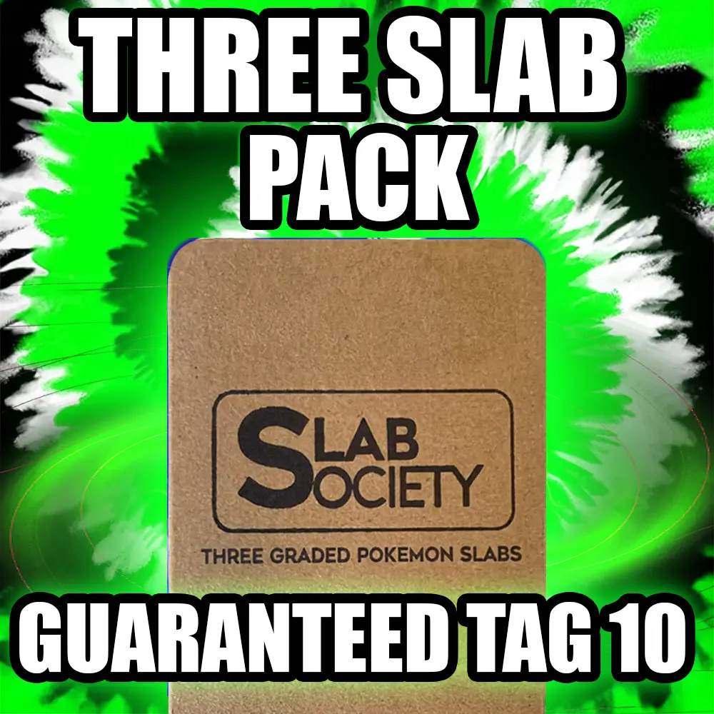 Three Slab Pokémon Pack ~ TAG 10 Guaranteed