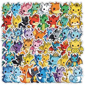 50pcs Cute Style Dinosaur Graffiti Series Stickers, Decal for Cars, Suitable for Faith Based Designs Such As Scrapbooks, Diaries, Laptops, Water Bottles, Cars, Bumper Sticker, Etc., Gifts with Positive Information