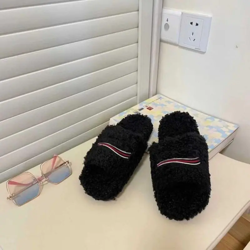 Women's Fuzzy Slip-On Footwear - Luxury Cloud-Soft Foam, Casual Slide, Arch Support, Machine Washable, Designer House Shoes, Cozy Comfort for Home, Perfect Gift for Anyone Looking for Cozy, Comfortable Footwear (Multiple Colors)