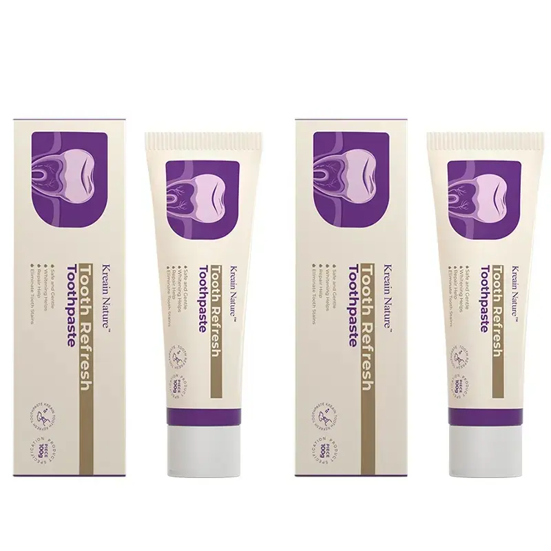 Kreain Nature Tooth Refresh Toothpaste – Natural Ingredient Daily Oral Care Toothpaste, Promotes Fresh Breath, Gentle Cleaning for Teeth and Gums, Whitening Care, Helps Remove Surface Stains for Brighter-Looking Teeth, Suitable for Everyday Use