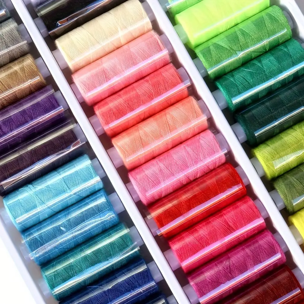 39 Color Sewing Thread Set, Sewing Machine Thread, Sewing Threads For Sewing Machine, High Strength Polyester Fiber, Durable & Vibrant Colors, Perfect for DIY Projects, Handmade Crafts &, Creative Sewn Embroidery