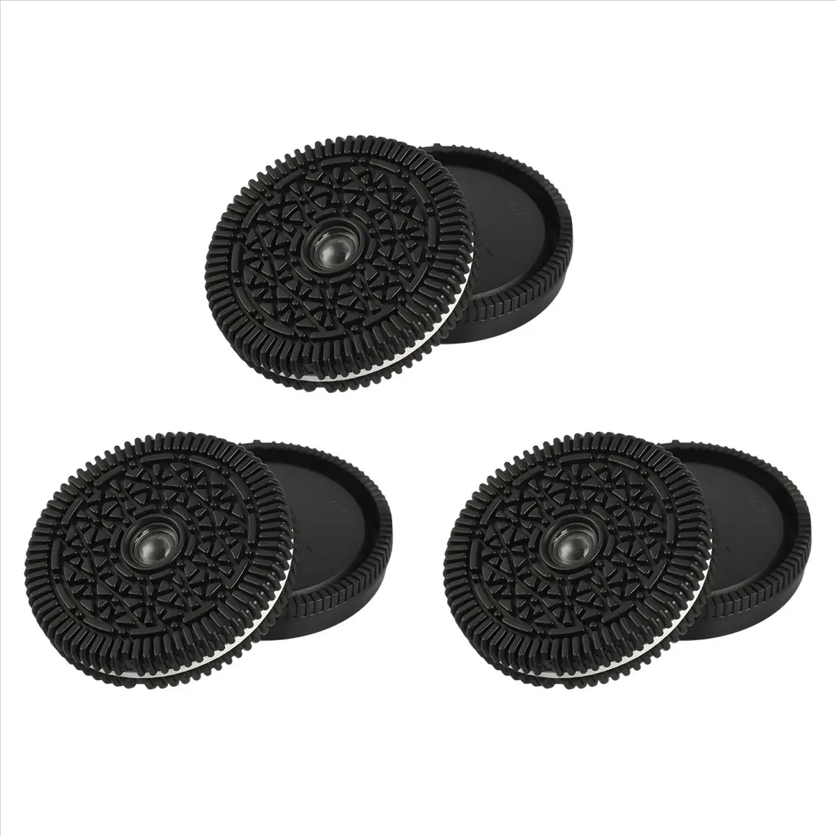 Retro Casual Focus-Free Lo-Fi 3pcs 32mm F10 Pancake Body Cap Lens for Sony E-Mount Series Mirrorless Cameras